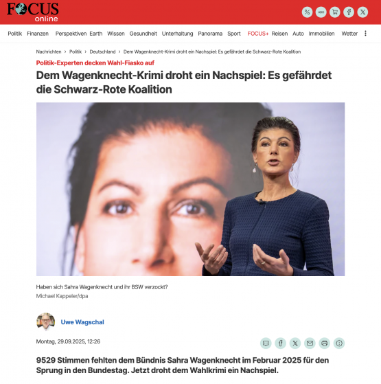 Politik-Experten decken das Wahl-Fiasko der Bundestagswahl auf.