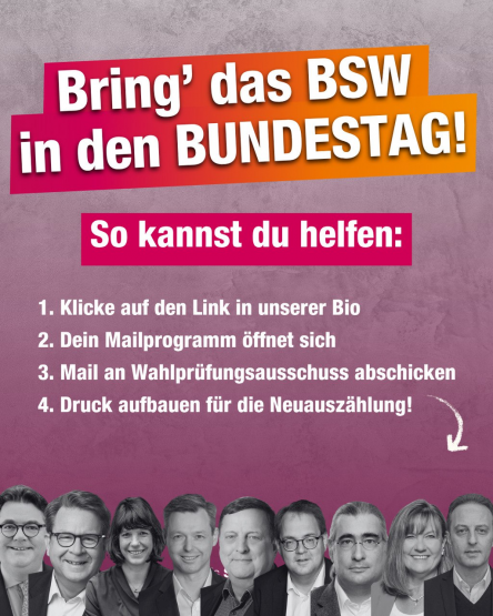 Einfach mitmachen: Bring‘ das BSW in den Bundestag!