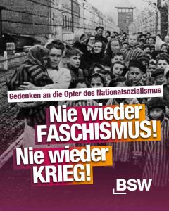 27. Januar: Gedenktag für die Opfer des Nationalsozialismus