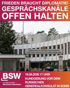 Mahnwache: „Frieden braucht Diplomatie!“